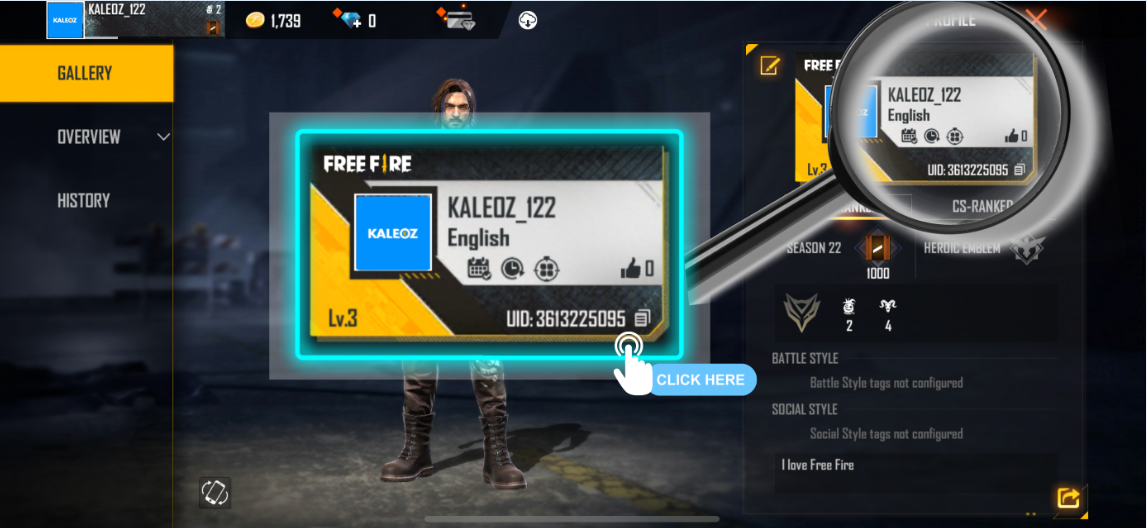 How to find my Free Fire ID?