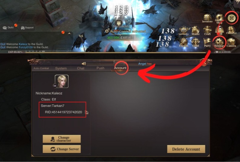 How to find MU Archangel RID?