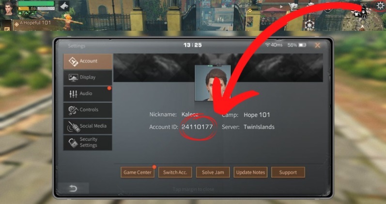  how to find life after account ID