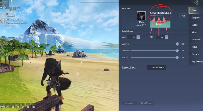how to find chimeraland player id
